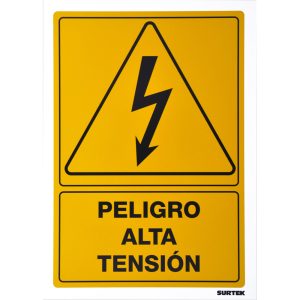 Señal "Peligro alta tensión" Surtek SES27