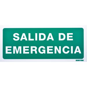 Señal "Salida de emergencia" Surtek SES3