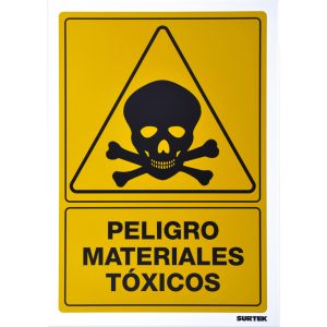 Señal "Peligro materiales tóxicos" Surtek SES35