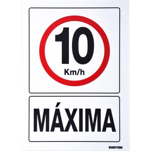 Señal "10 km/h máxima" Surtek SES50