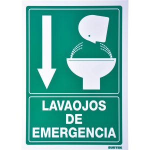 Señal "Lava ojos de emergencia" Surtek SES7