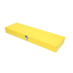 Caja metálica usos multiples color amarillo 19" x 6" x 2" Surtek TB02
