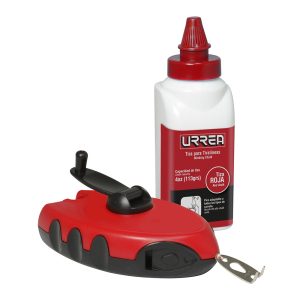 Tiralíneas con cuerpo de plástico 30 m con tiza Urrea TL30P