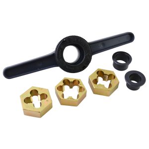 Juego de tarraja para tubo de PVC 1/2" a 1" NPT,  6 piezas Surtek TMP3