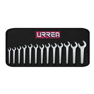 Juego de llaves de servicio satinadas en pulgadas, 13 piezas Urrea U3500B