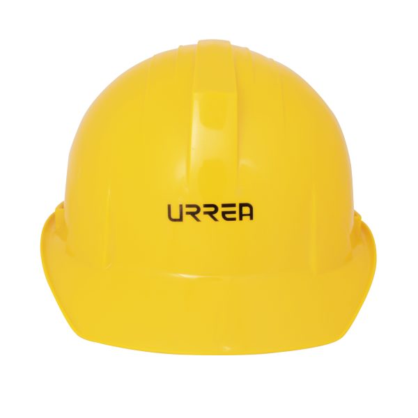 Casco de seguridad con ajuste de 4 puntos, color amarillo Urrea USH01Y