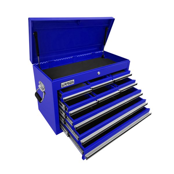 Gabinete superior 9 gavetas 27" azul serie X Urrea X27S9A